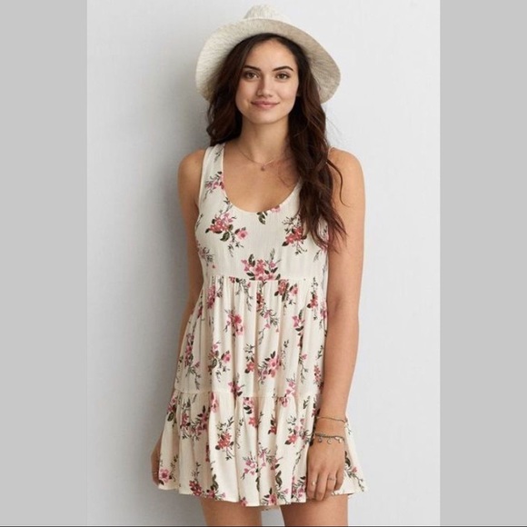American Eagle Outfitters Dresses & Skirts - American Eagle Tiered Floral Babydoll Dress